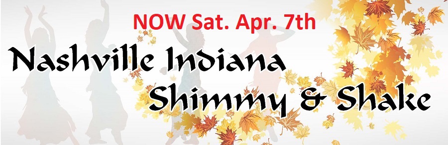 Nashville Indiana Shimmy & Shake Logo with April 7 date