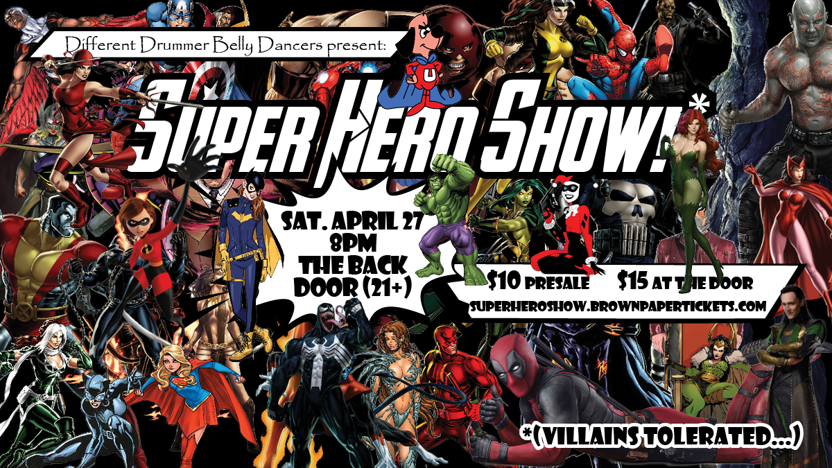 Super Hero Show logo by Michelle Hartz Design